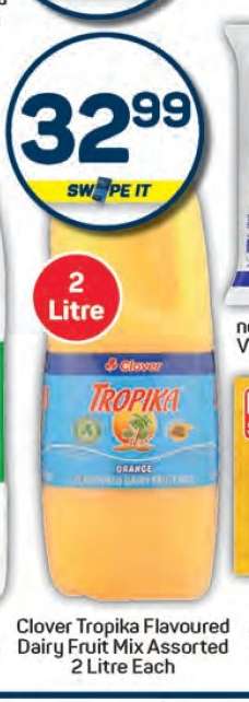 Clover Tropika Flavoured Dairy Fruit Mix Assorted