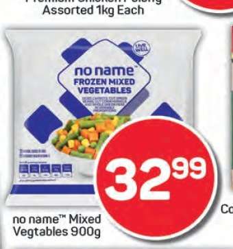 no name Mixed Vegetables 900g