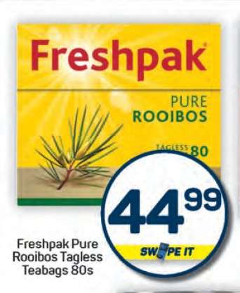 Freshpak Pure Rooibos Tagless Teabags 80s