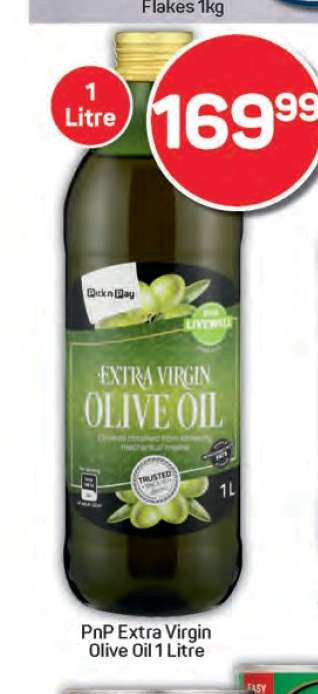 PnP Extra Virgin Olive Oil 1 Litre