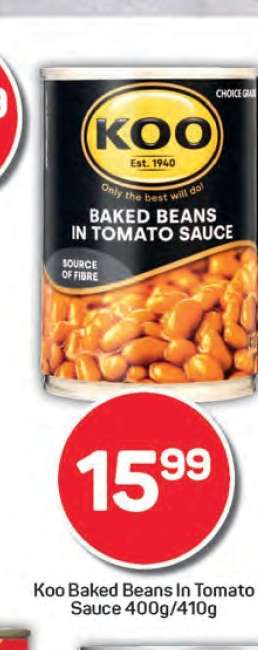 Koo Baked Beans In Tomato Sauce 400g/410g
