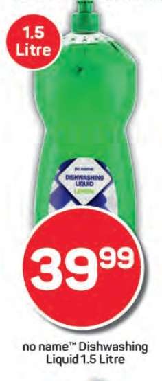 no name™ Dishwashing Liquid 1.5 Litre