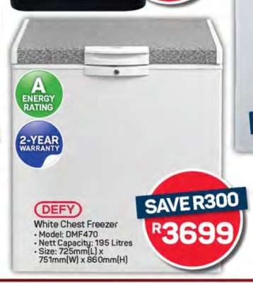 Defy White Chest Freezer