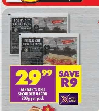 FARMER'S DELI SHOULDER BACON