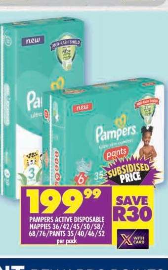 Pampers Active Disposable Nappies
