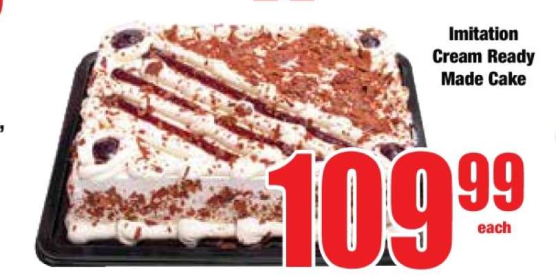 Imitation Cream Ready Made Cake