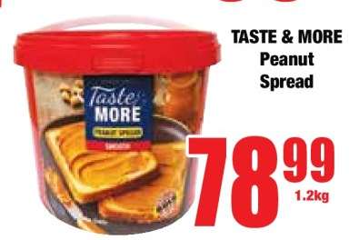 TASTE & MORE Peanut Spread