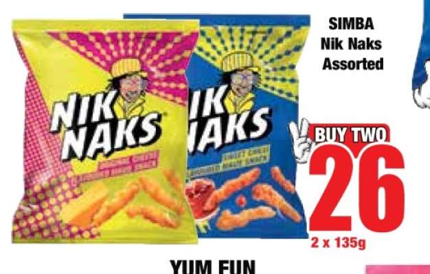 SIMBA Nik Naks Assorted