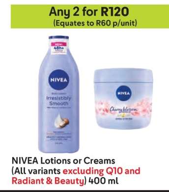 NIVEA Lotions or Creams