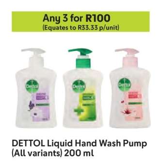 DETTOL Liquid Hand Wash Pump (All variants)