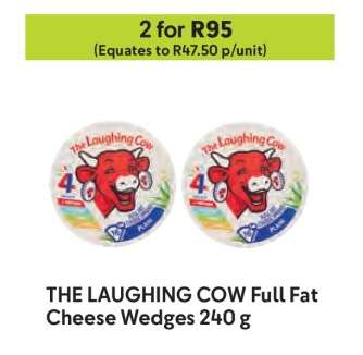 THE LAUGHING COW Full Fat Cheese Wedges 240 g