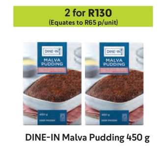 DINE-IN Malva Pudding 450 g