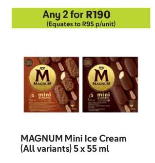 MAGNUM Mini Ice Cream (All variants) 5 x 55 ml