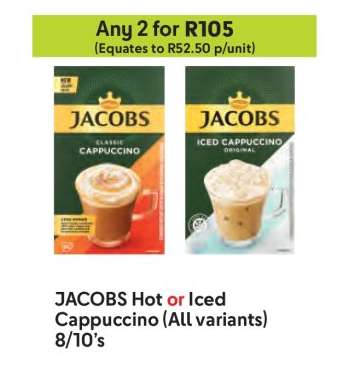 JACOBS Hot or Iced Cappuccino (All variants) 8/10's