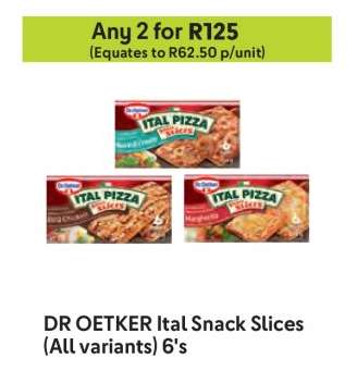 DR OETKER Ital Snack Slices (All variants) 6's
