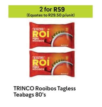TRINCO Rooibos Tagless Teabags 80's