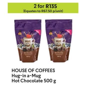 HOUSE OF COFFEES Hug-in a-Mug Hot Chocolate 500 g