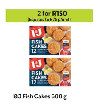 I&J Fish Cakes 600 g
