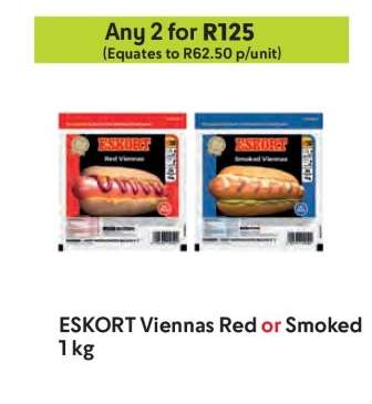 ESKORT Viennas Red or Smoked 1 kg