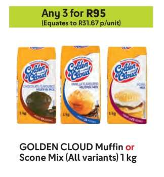 GOLDEN CLOUD Muffin or Scone Mix