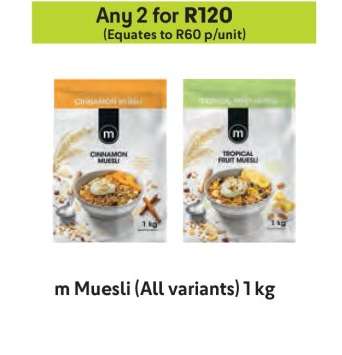 m Muesli (All variants) 1 kg