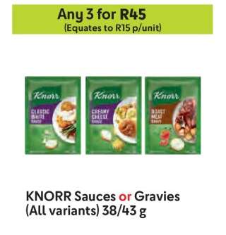 KNORR Sauces or Gravies