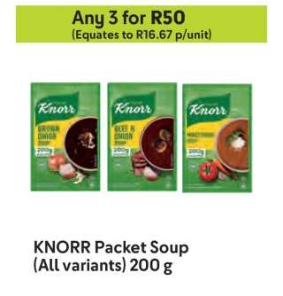 KNORR Packet Soup (All variants) 200 g