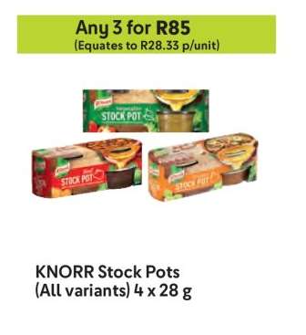 KNORR Stock Pots (All variants) 4 x 28 g