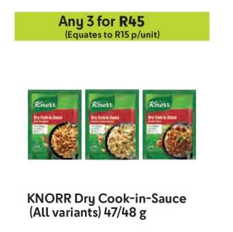 KNORR Dry Cook-in-Sauce