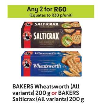 BAKERS Wheatsworth or Salticrax