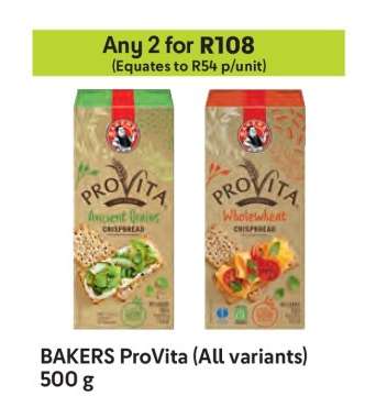 BAKERS ProVita (All variants)