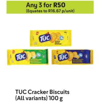 TUC Cracker Biscuits (All variants)