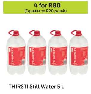 THIRSTI Still Water 5 L