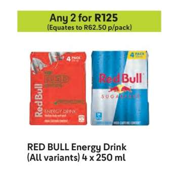 RED BULL Energy Drink (All variants) 4 x 250 ml
