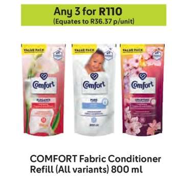 COMFORT Fabric Conditioner Refill (All variants)