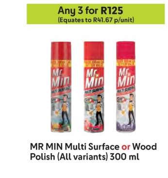 Mr Min Multi-Surface or Wood Polish