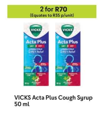 VICKS Acta Plus Cough Syrup 50 ml