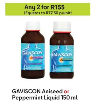 GAVISCON Aniseed or Peppermint Liquid 150 ml