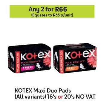 KOTEX Maxi Duo Pads