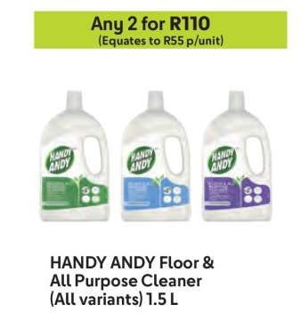 HANDY ANDY Floor & All Purpose Cleaner (All variants) 1.5 L