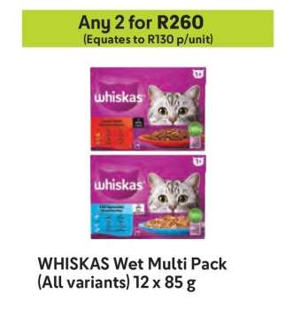 WHISKAS Wet Multi Pack (All variants) 12 x 85 g
