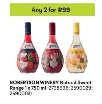 ROBERTSON WINERY Natural Sweet Range