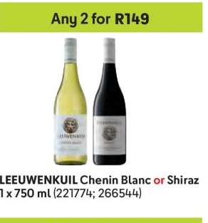 LEEUWENKUIL Chenin Blanc or Shiraz