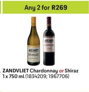 ZANDVLIET Chardonnay or Shiraz