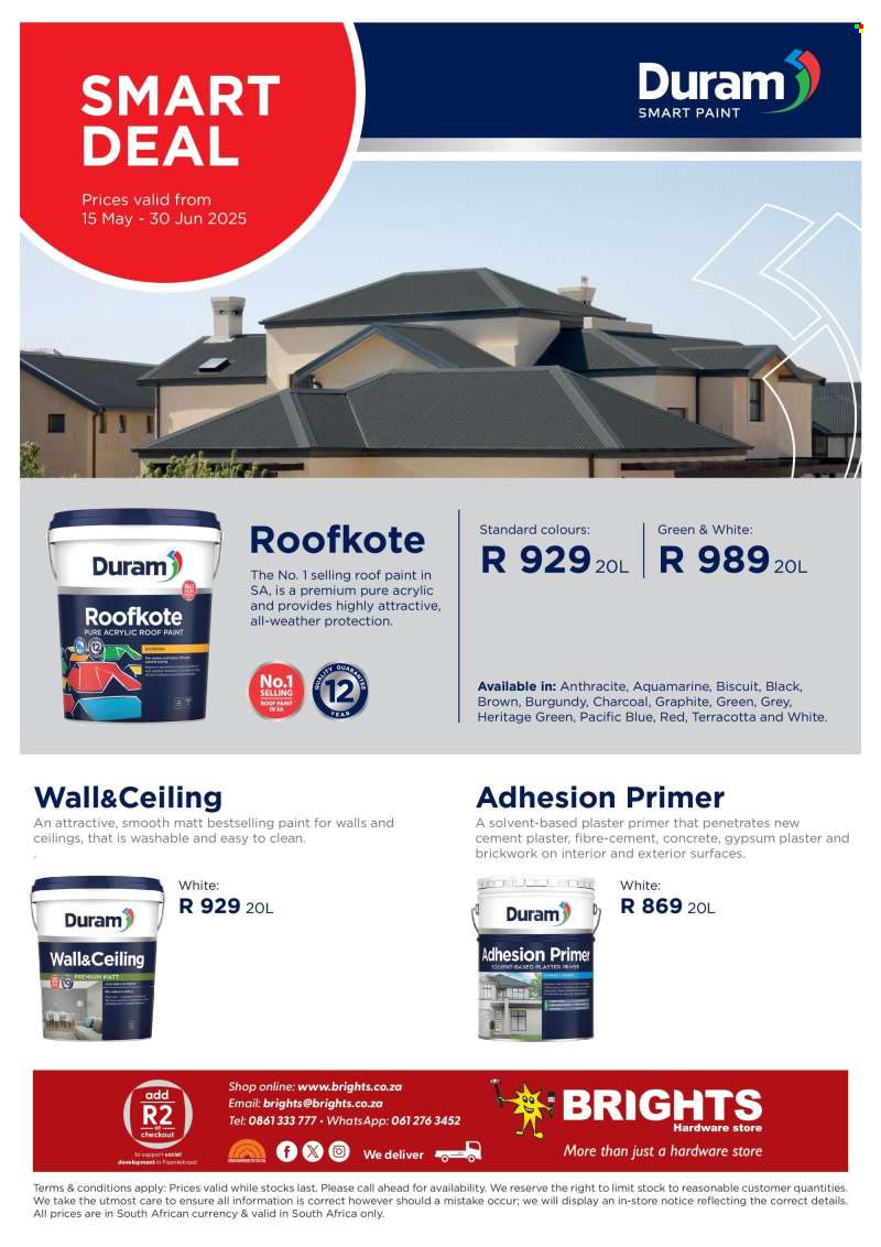 Brights Hardware catalogue  - 15/05/2025 - 30/06/2025.