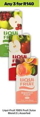 Liqui Fruit 100% Fruit Juice Blend 2 L Assorted