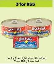 Lucky Star Light Meat Shredded Tuna 170 g Assorted
