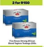 Five Roses Strong African Blend Tagless Teabags 200s