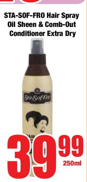 STA-SOF-FRO Hair Spray Oil Sheen & Comb-Out Conditioner Extra Dry