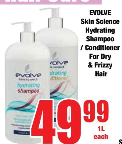 EVOLVE Skin Science Hydrating Shampoo / Conditioner